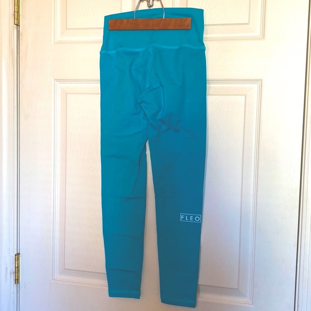 Fleo Teal Leggings - sz S